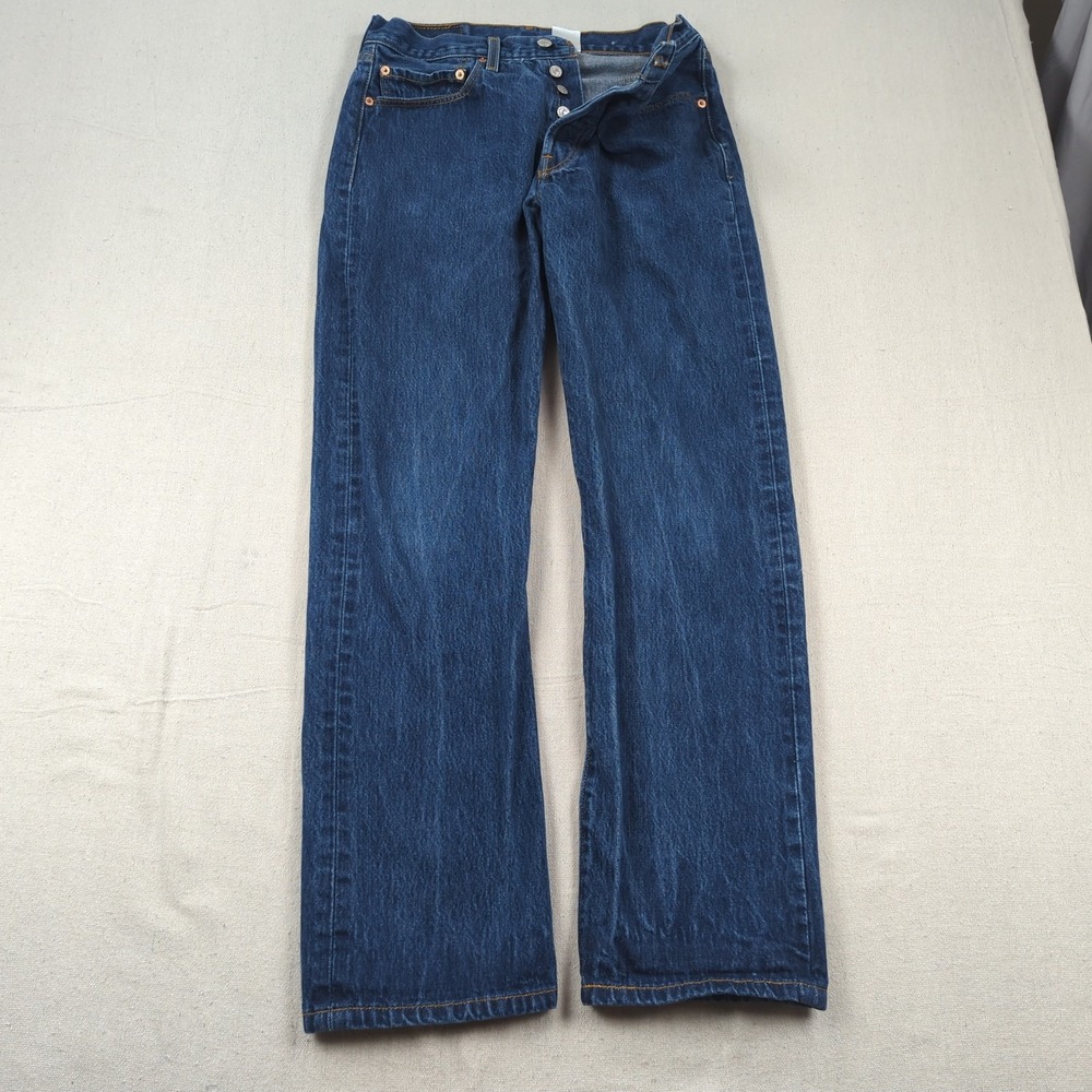 Levis 501 Jeans Mens 32x32 Blue Button Fly Classic American Casual Western